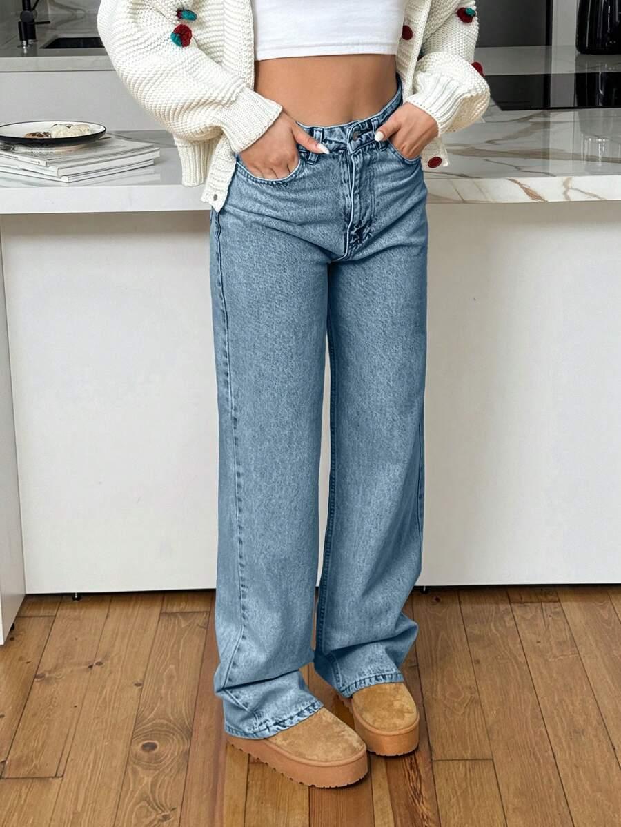 NIEBIESKIE SPODNIE JEANS