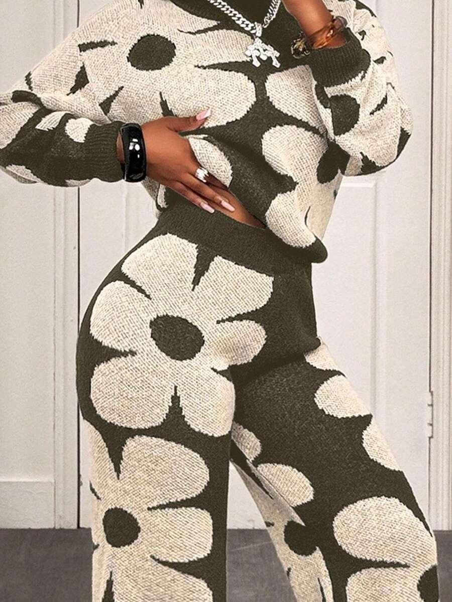 KOMPLET SWETER SPODNIE 