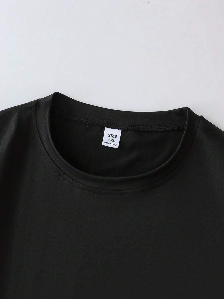 czarny t-shirt wzór