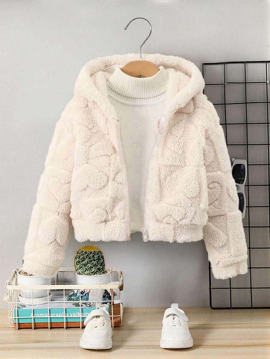 biała bluza z kapturem miś