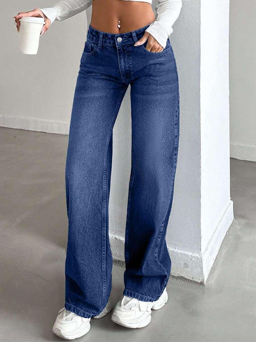NIEBIESKIE SPODNIE JEANS
