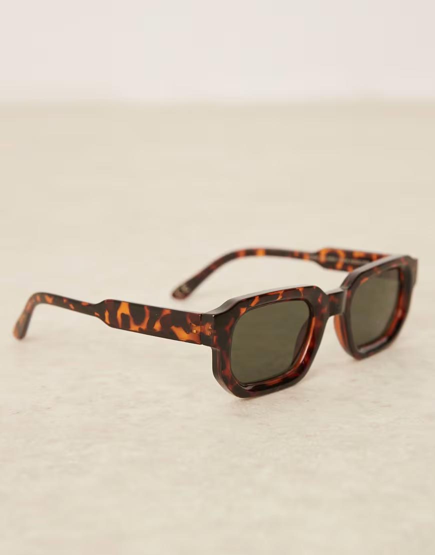 PROSTOKĄTNE OKULARY PRZECIWSŁONECZNE animal print