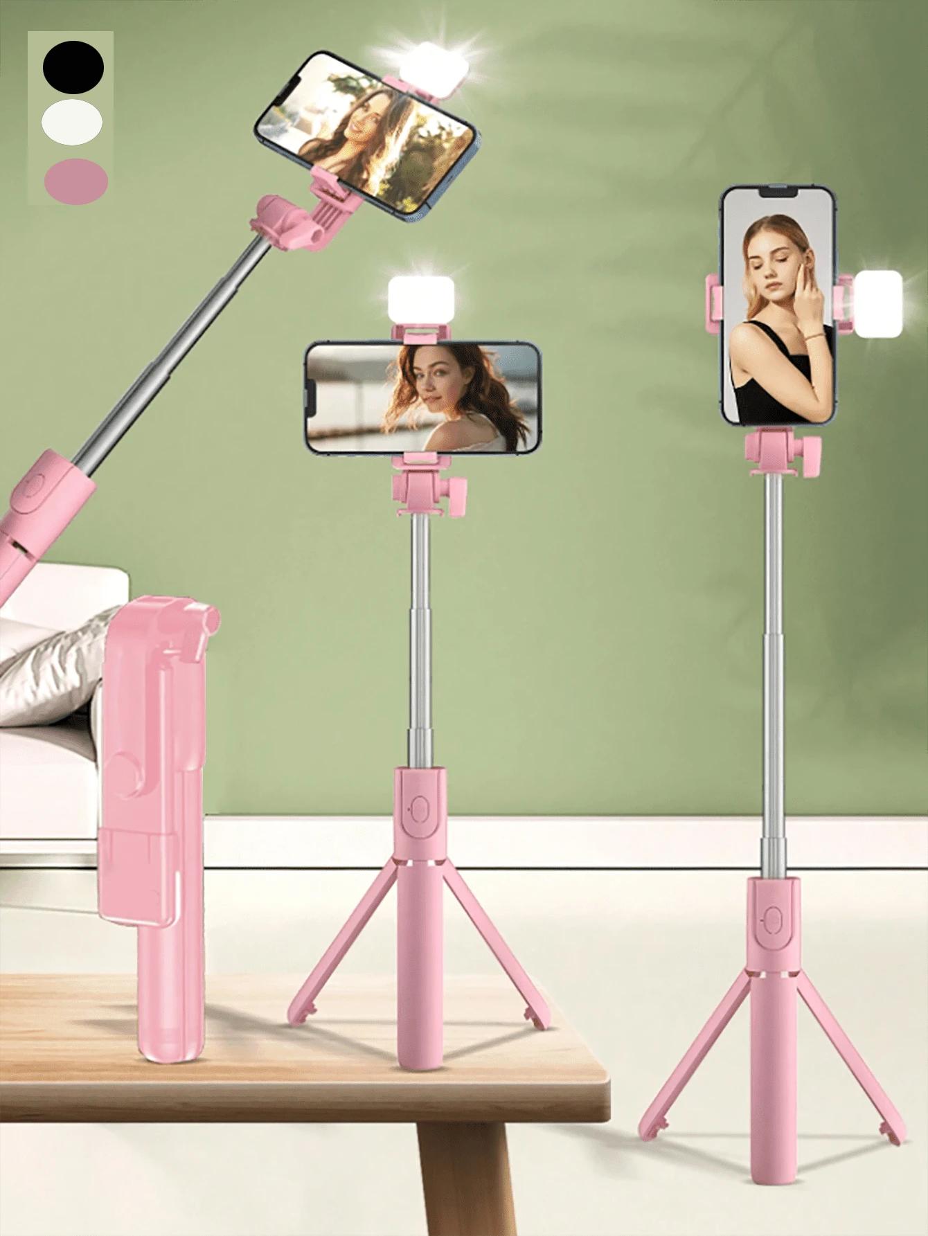 różowy selfie stick