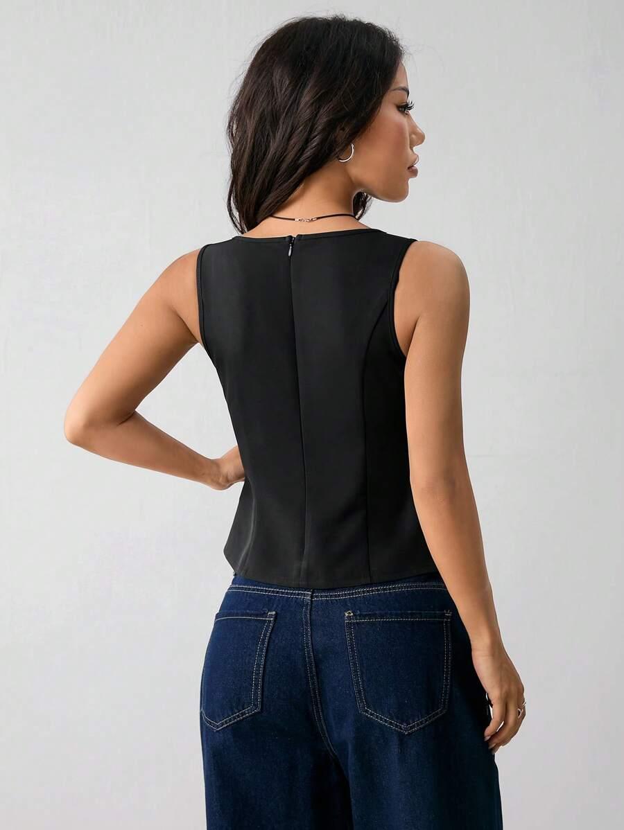 CZARNA ELEGANCKA BLUZKA