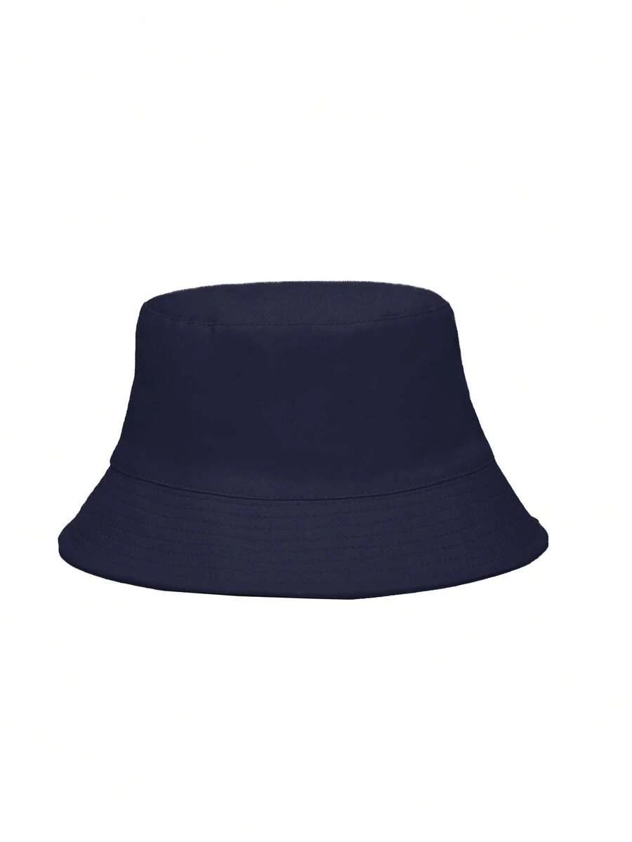 niebieski kapelusz bucket