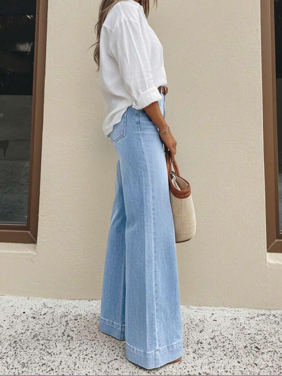 NIEBIESKIE SPODNIE JEANS
