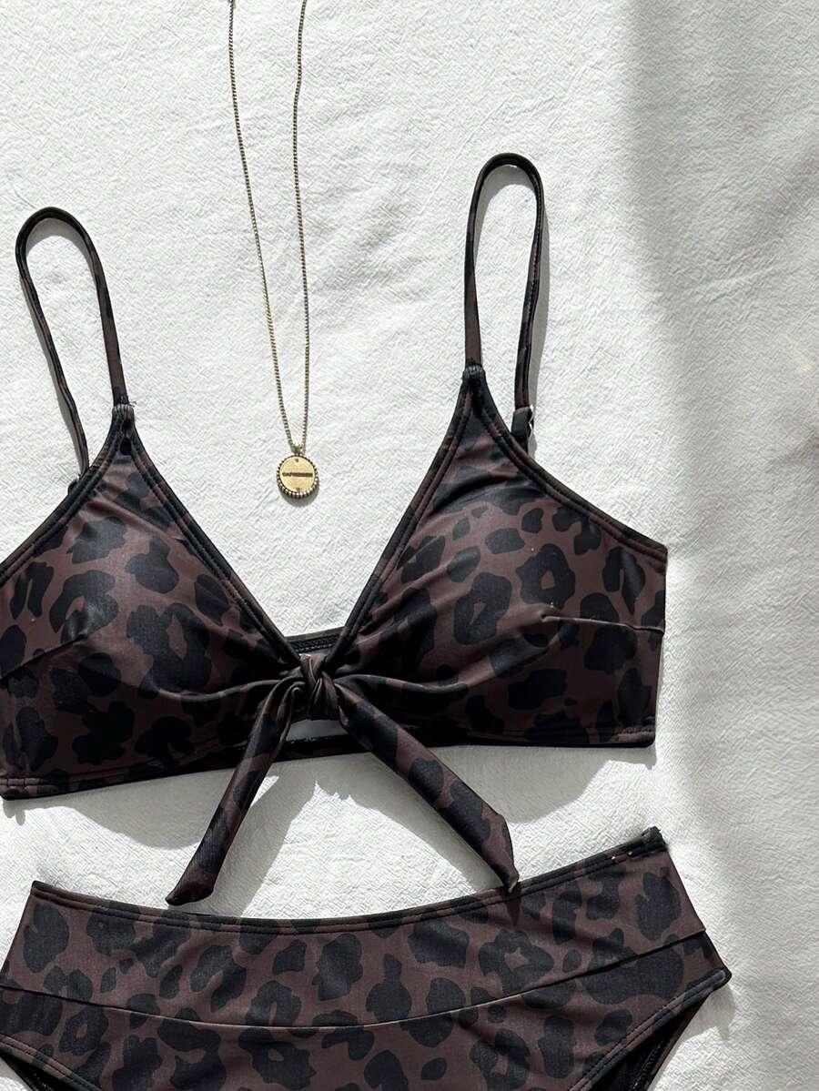 DWUCZĘŚCIOWY STRÓJ KĄPIELOWY ANIMAL PRINT