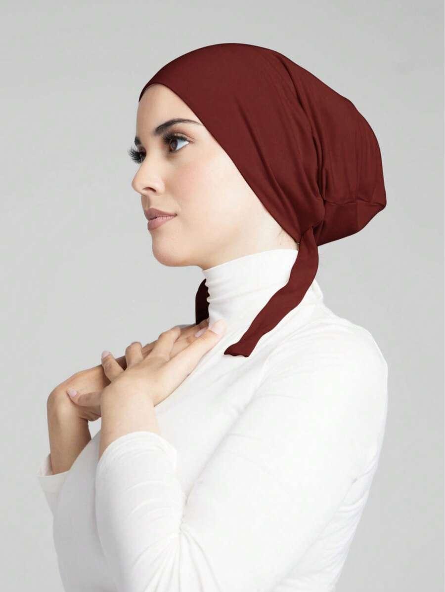 BURGUNDOWY TURBAN NA GŁOWĘ 