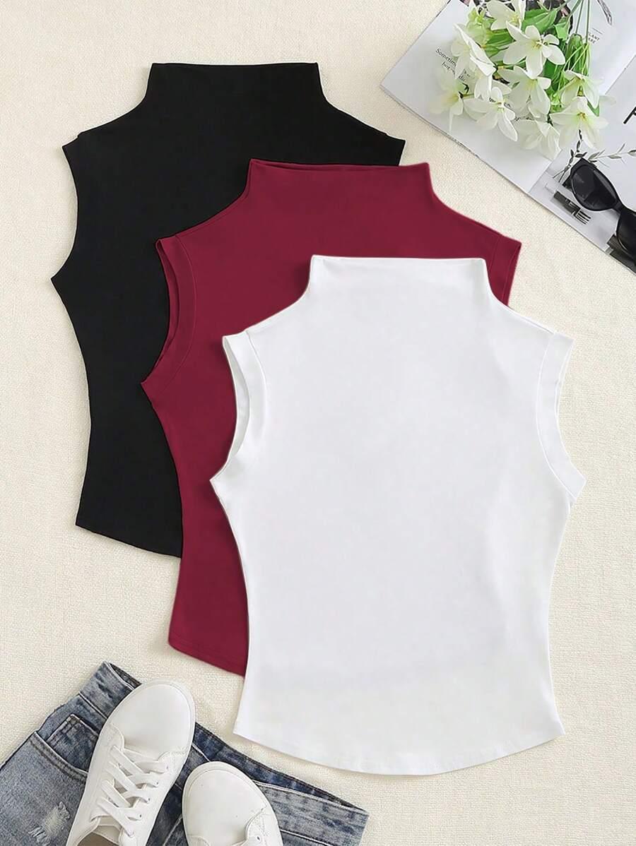 TOP GŁADKI 3-PACK