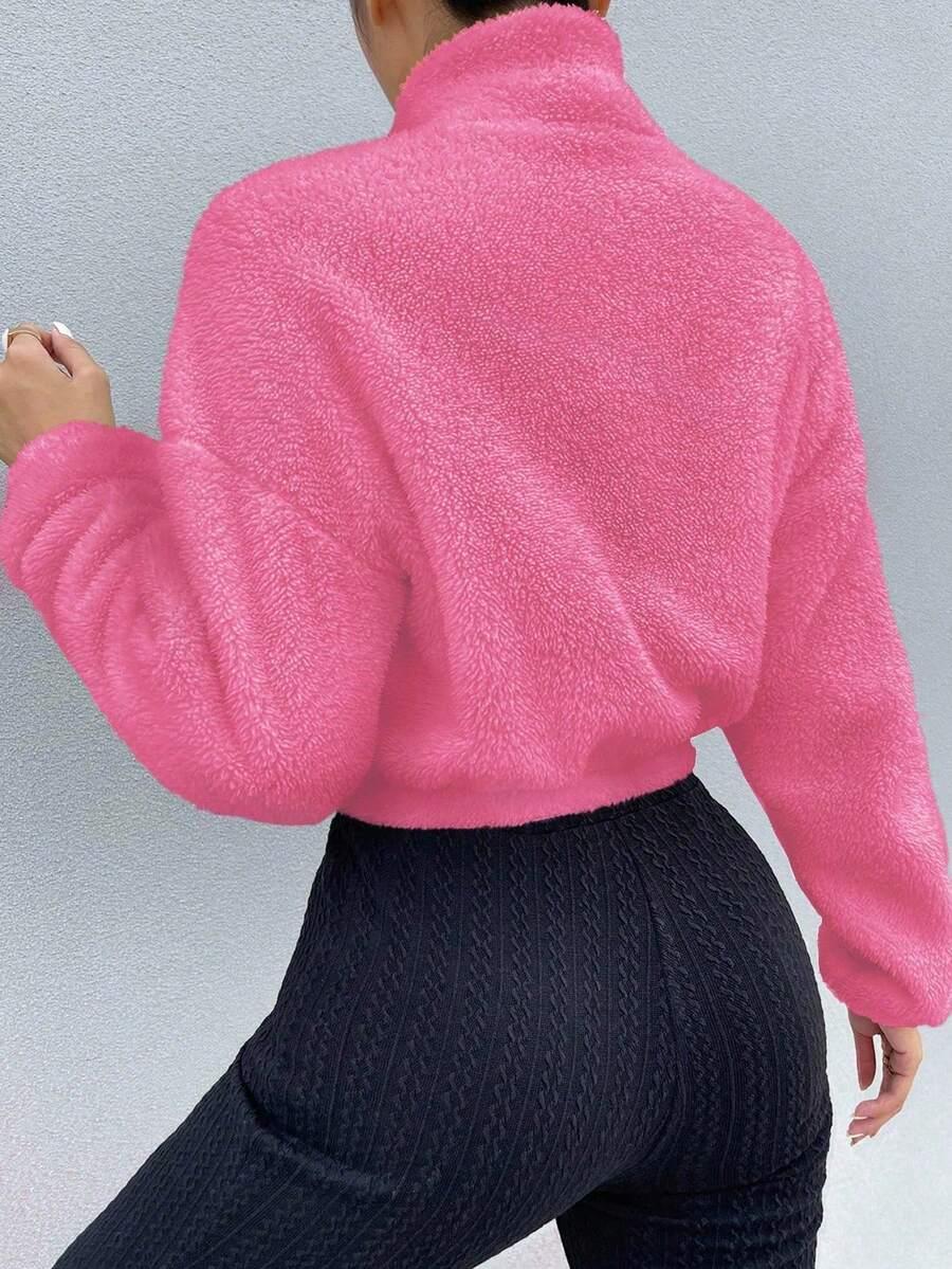 różowa kurtka miś