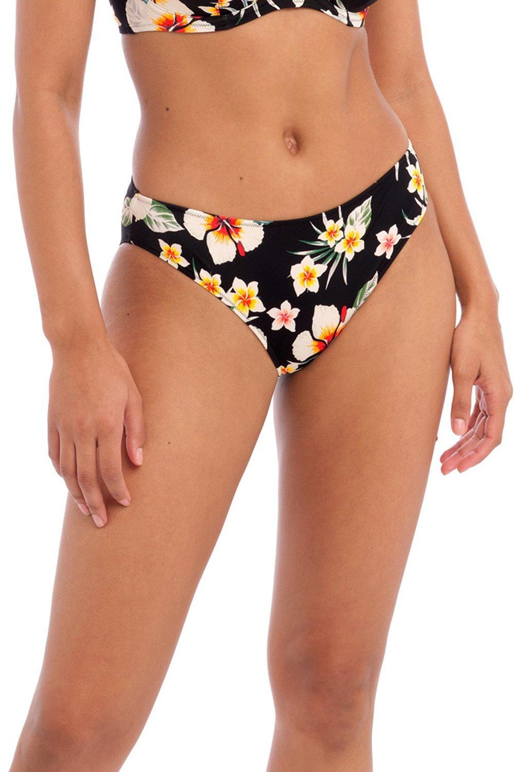 dół od bikini figi print kwiaty