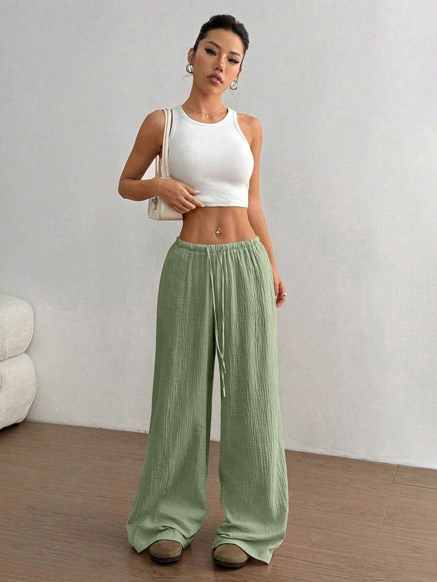 zielone spodnie casual