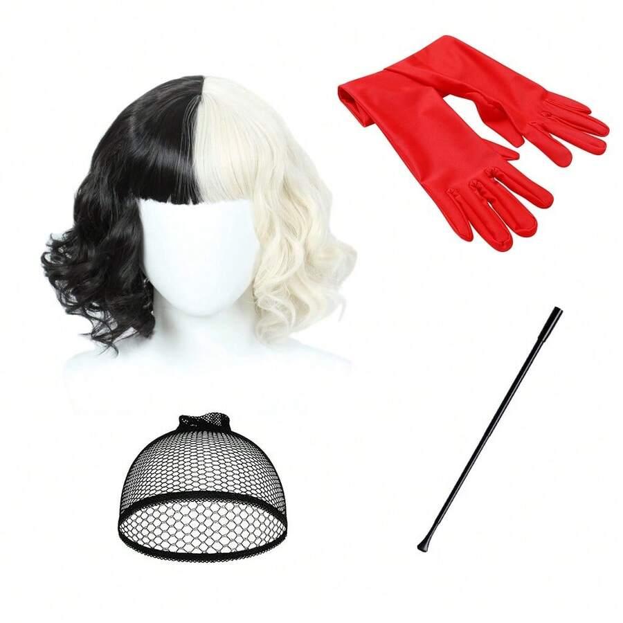 KOSTIUM ZESTAW CRUELLA DE MON