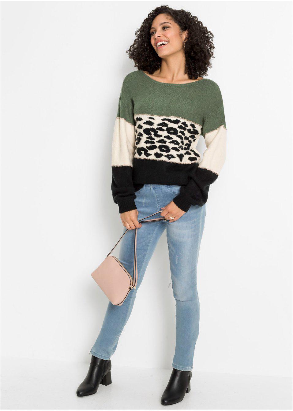 DZIANINOWY SWETER WZÓR