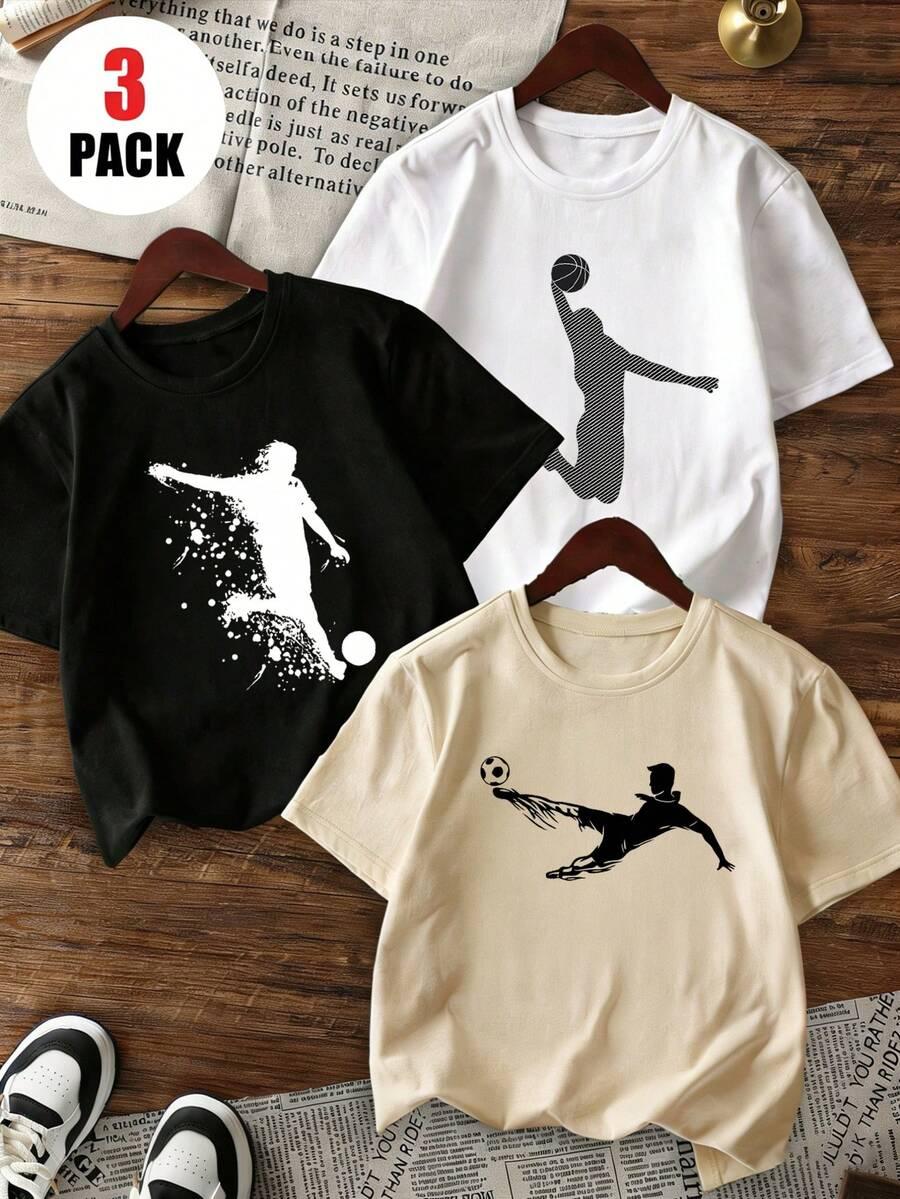 t-shirt krótki rękaw 3-pack