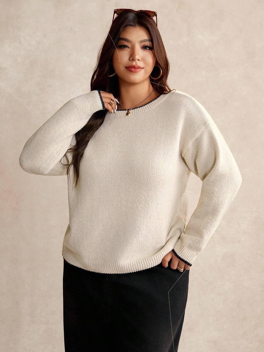 SWETER Z DŁUGIM RĘKAWEM KOKARDY