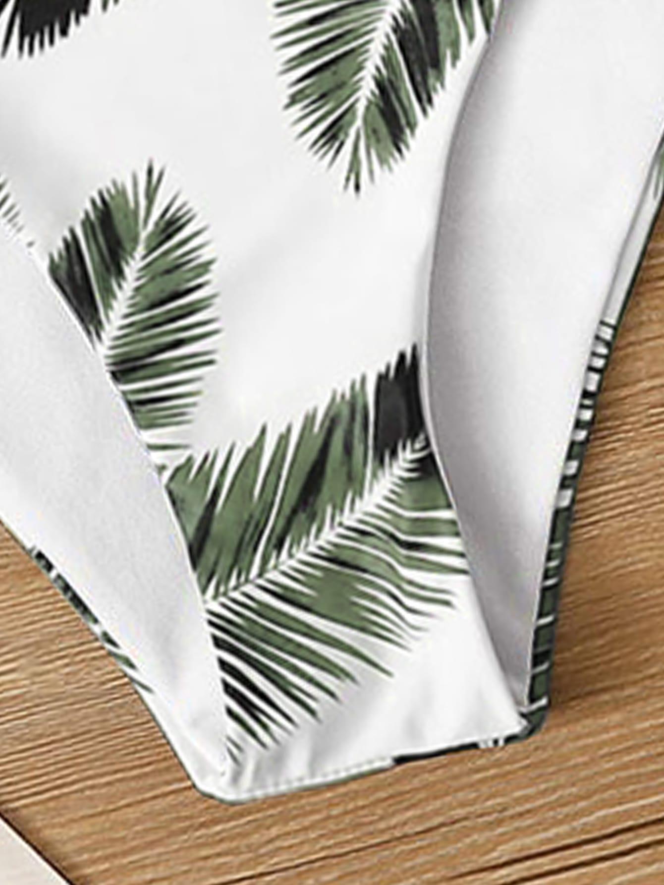 STRÓJ KĄPIELOWY komplet tropical print