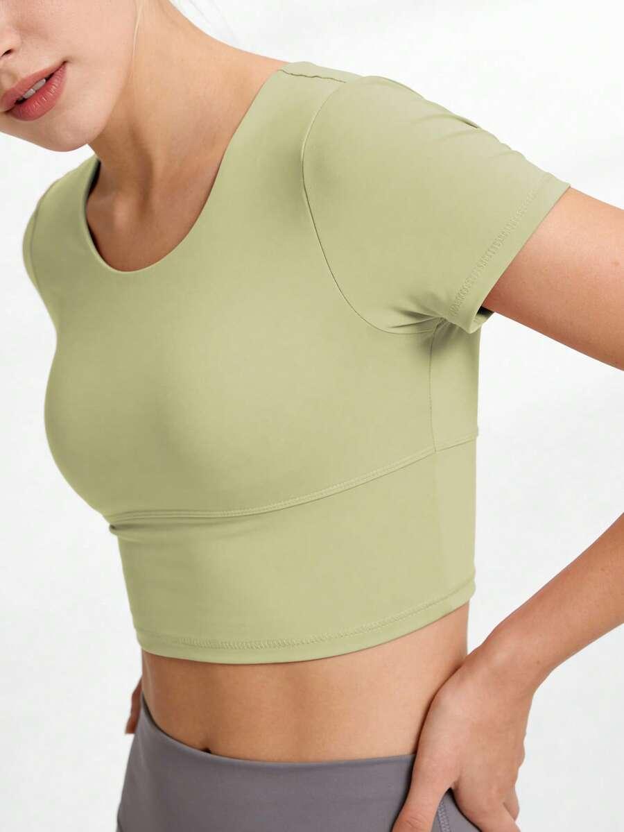 ZIELONY TOP SPORTOWY