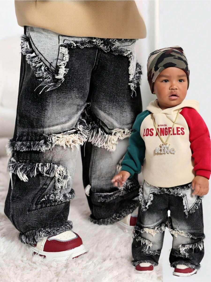 SPODNIE JEANSOWE ripped