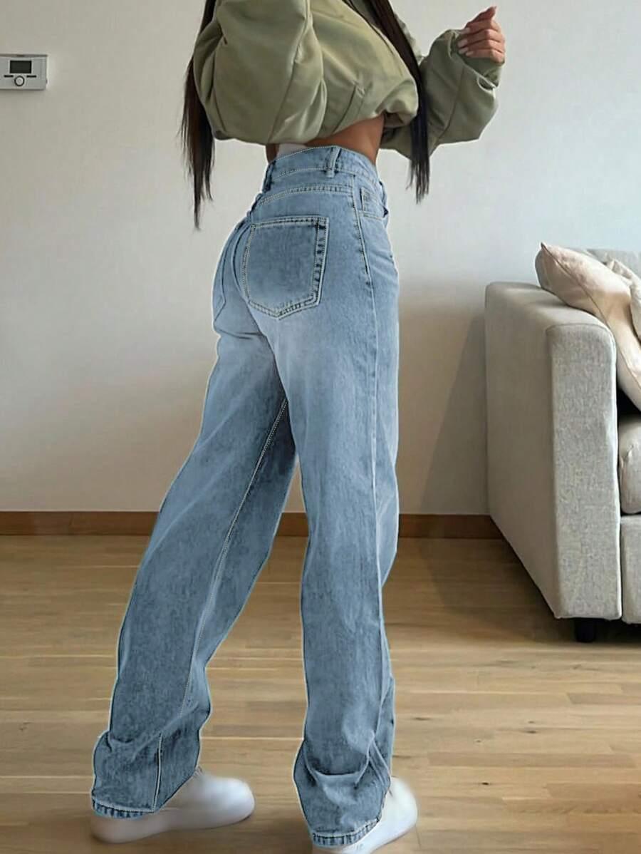 NIEBIESKIE SPODNIE JEANS