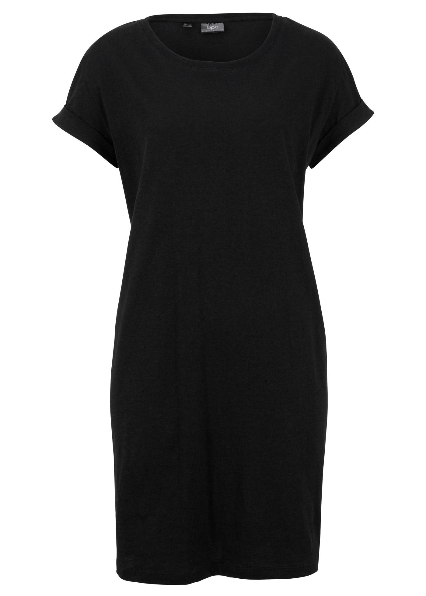 CZARNA SUKIENKA TUNIKA T-SHIRT