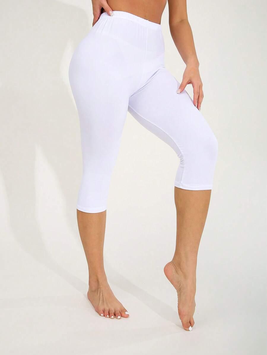 białe legginsy 2-pack