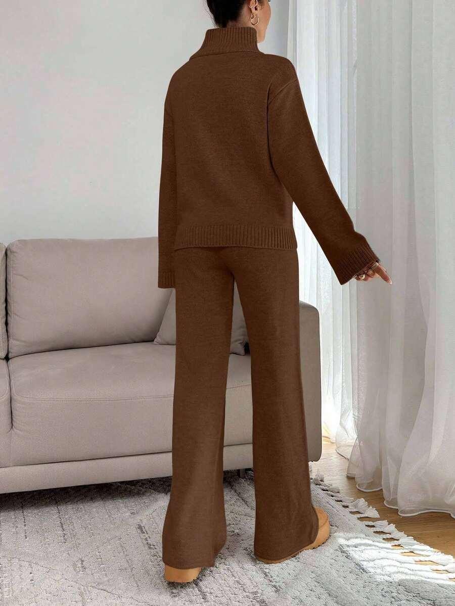 BRĄZOWE SPODNIE CASUAL
