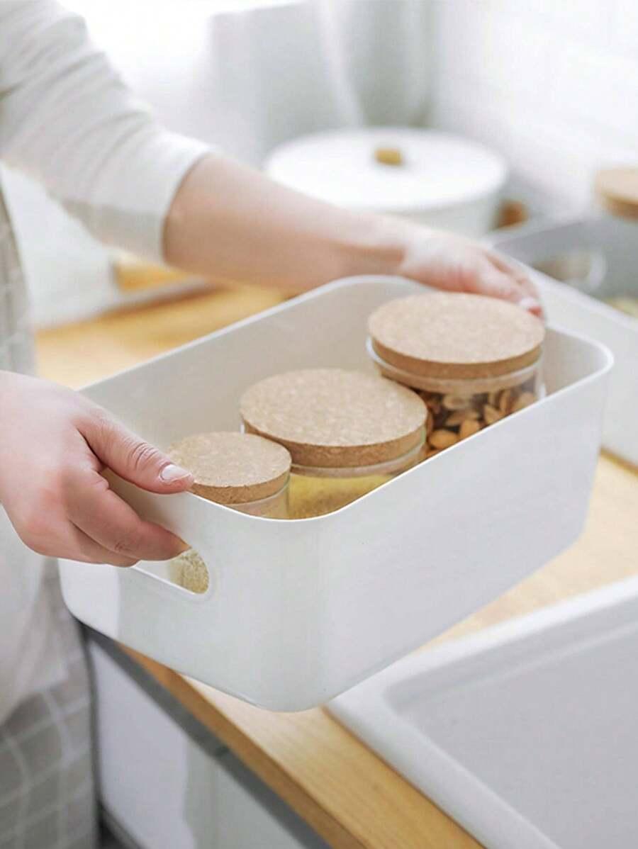 białe pojemniki kuchenne 2-pack
