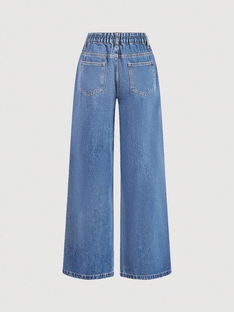 NIEBIESKIE SPODNIE JEANS