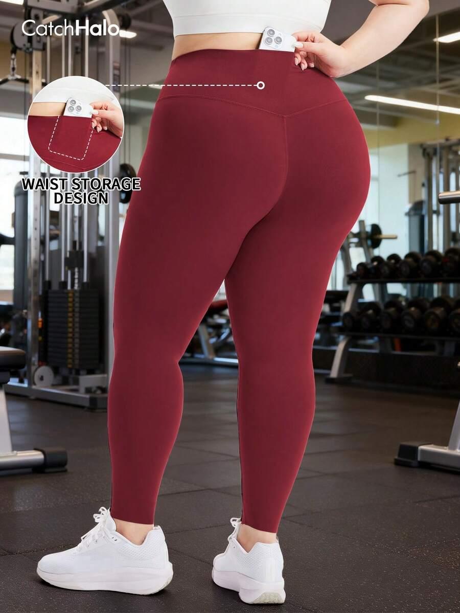 bordowe klasyczne legginsy