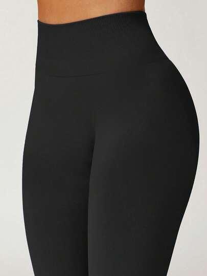 czarne legginsy dzwony