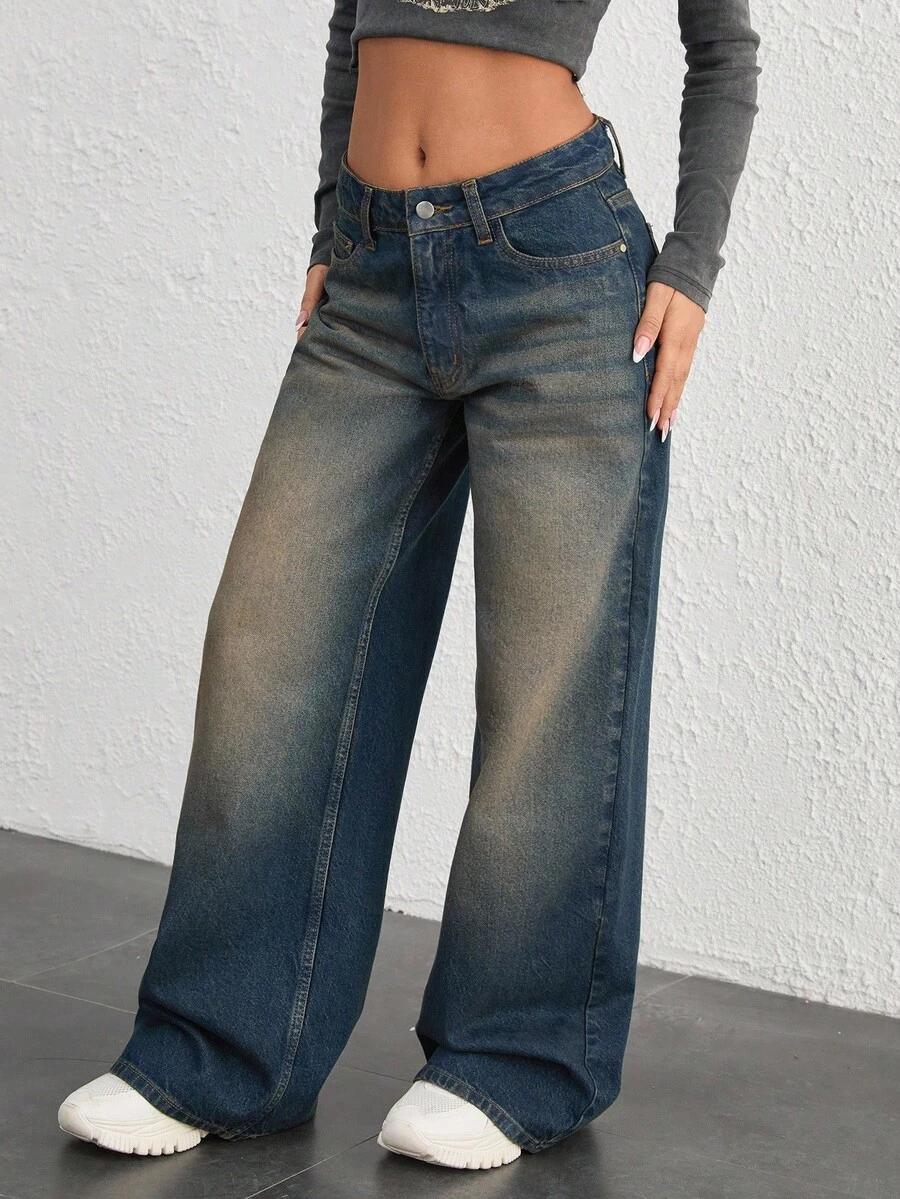 NIEBIESKIE SPODNIE JEANS 