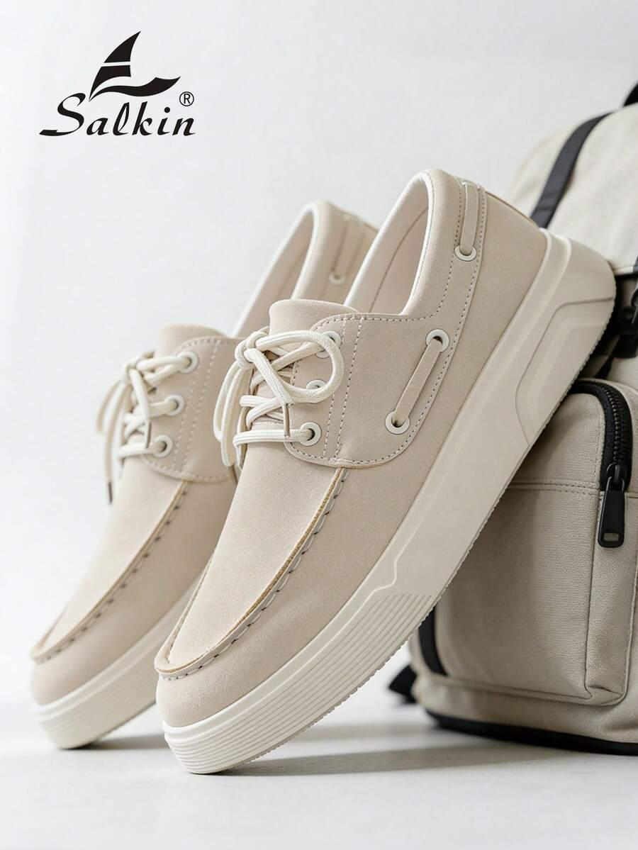 BEŻOWE BUTY IMITACJA ZAMSZU
