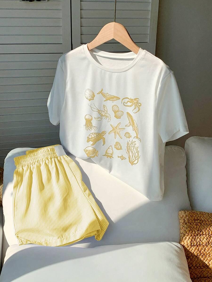 KOMPLET T-SHIRT SPODENKI PASKI 