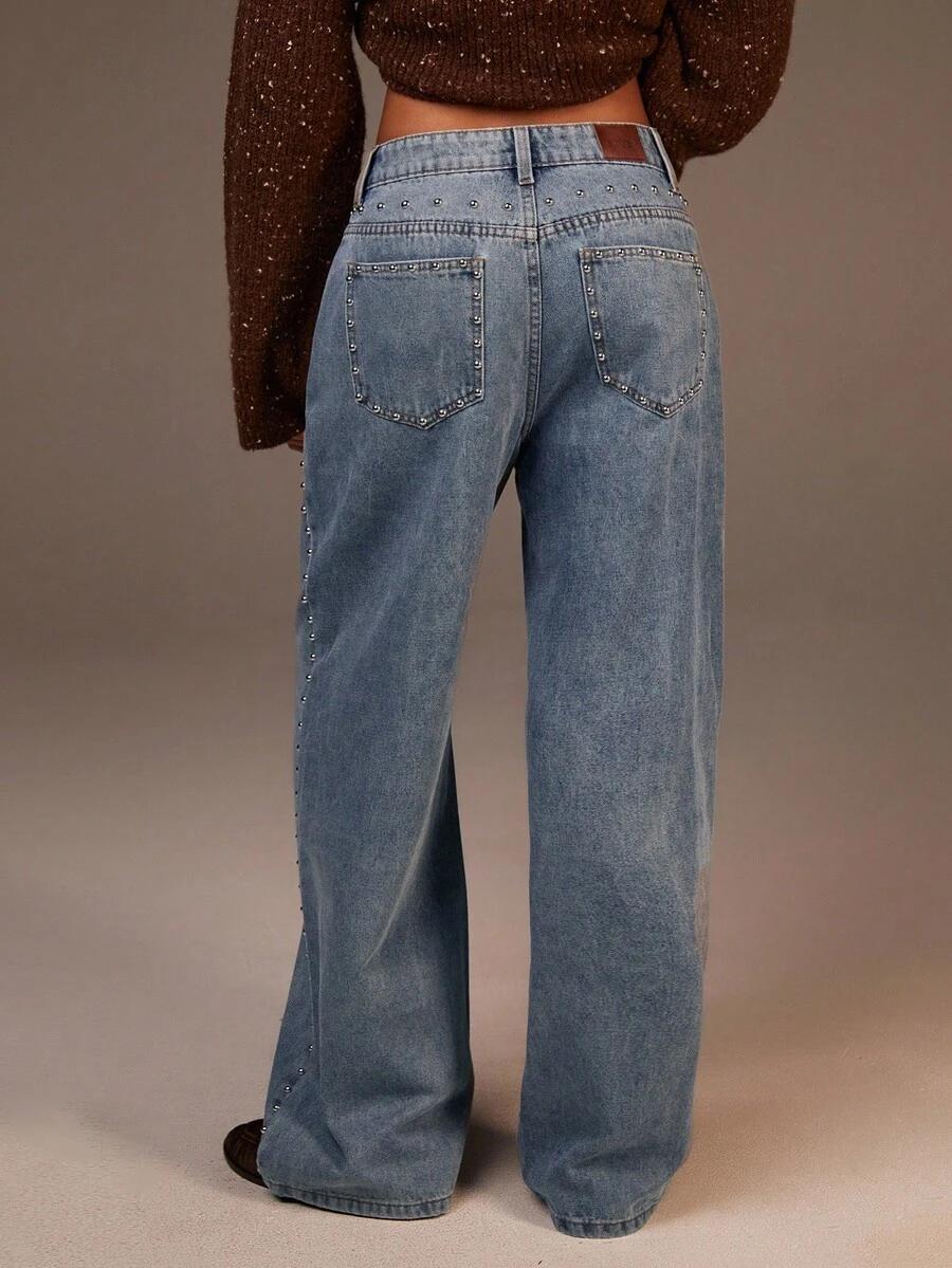NIEBIESKIE SPODNIE JEANS