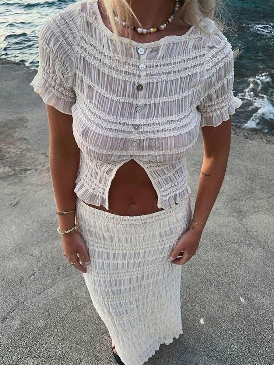 DWUCZĘŚCIOWY ELEGANCKI KOMPLET DAMSKI
