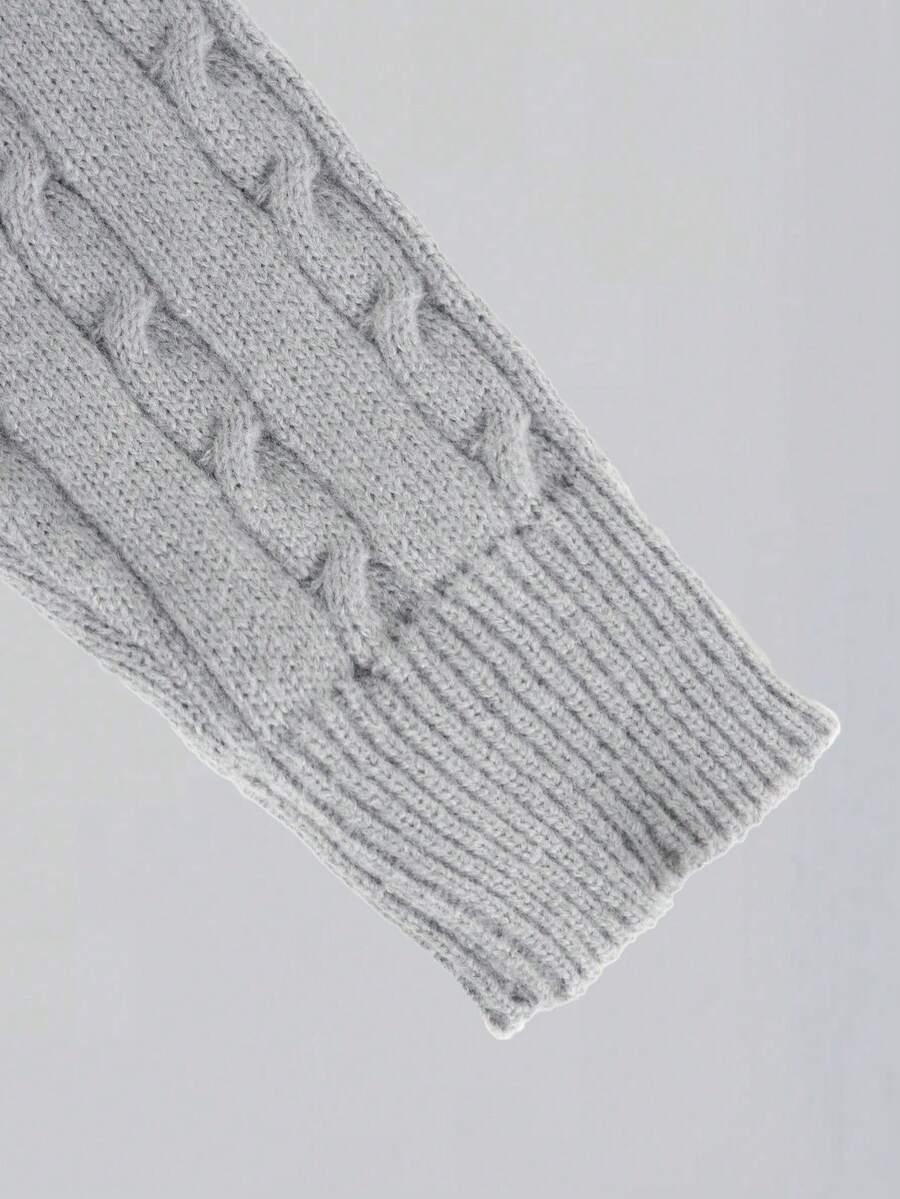 sweter kontrast golf splot
