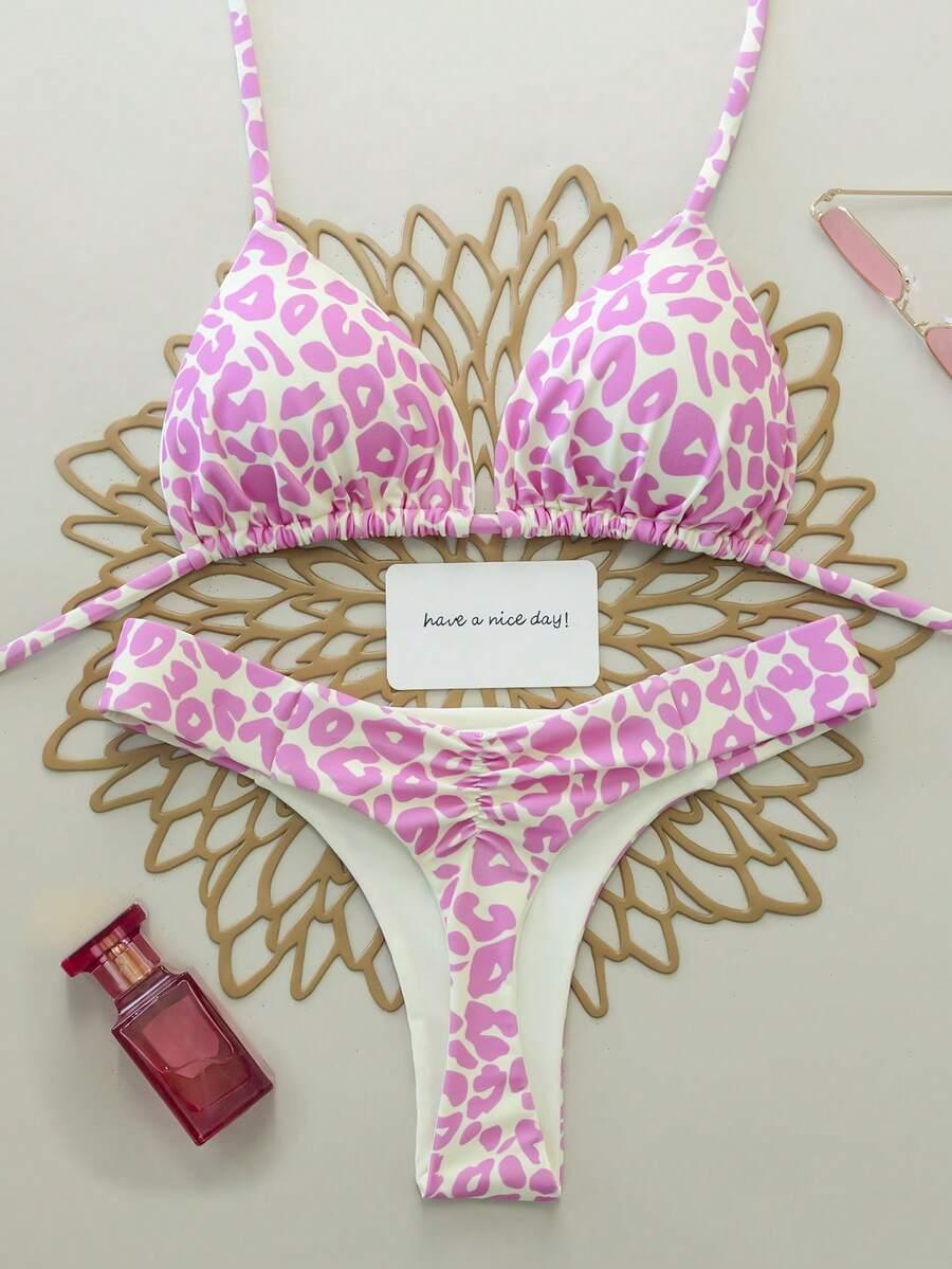 DWUCZĘŚCIOWY STRÓJ KĄPIELOWY ANIMAL PRINT