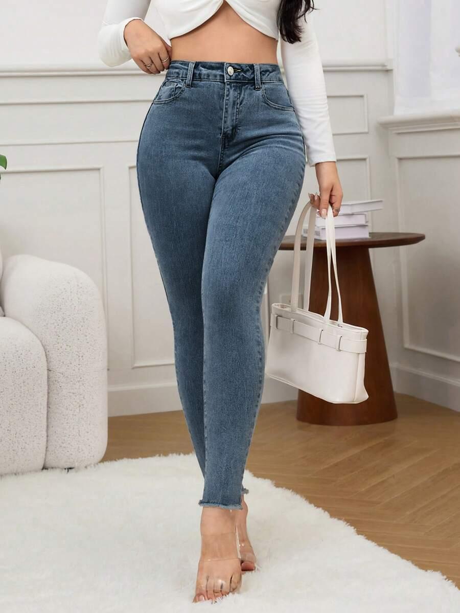 NIEBIESKIE SPODNIE JEANS