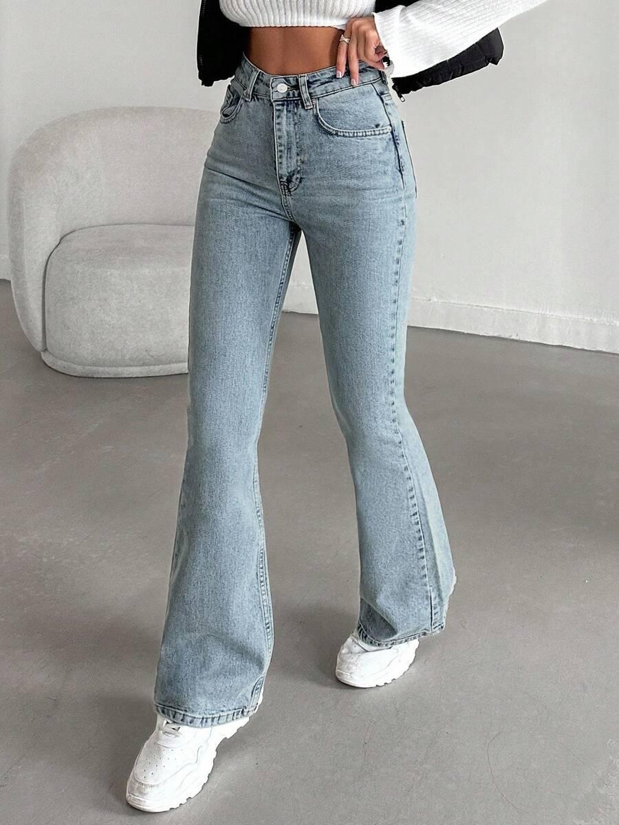 NIEBIESKIE SPODNIE JEANSOWE 
