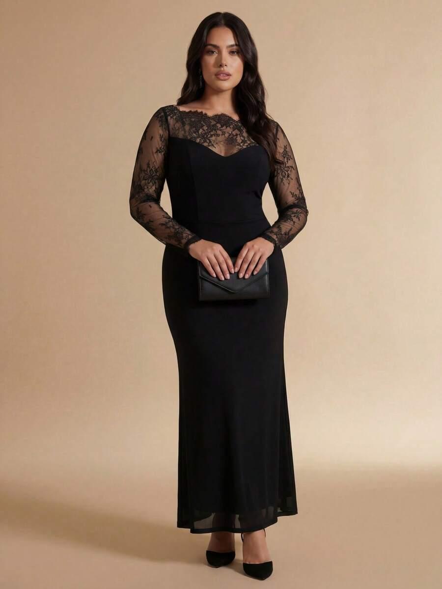 CZARNA MAXI SUKIENKA