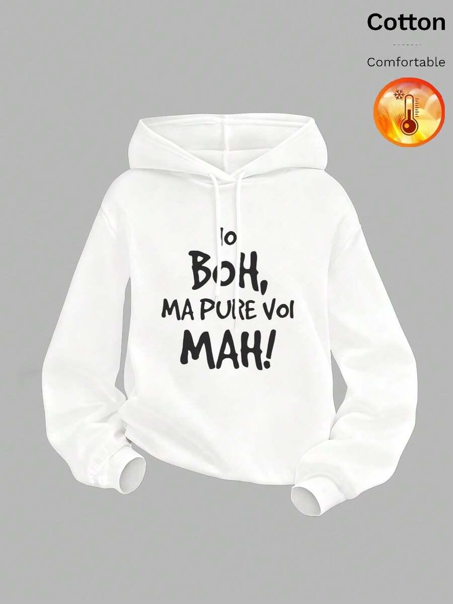 biała bluza z nadrukiem