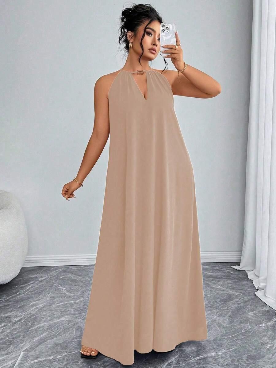 LUŹNA SUKIENKA MAXI PLUS SIZE