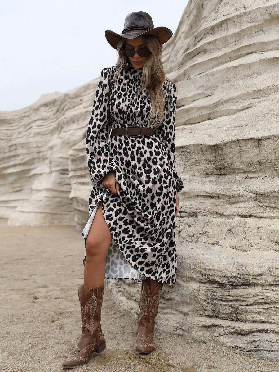 SUKIENKA ANIMAL PRINT STÓJKA