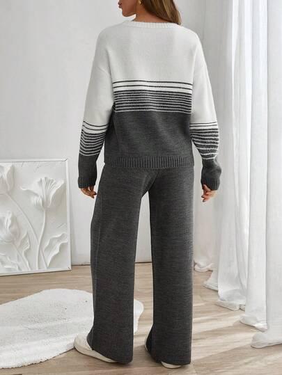 KOMPLET Sweter SPODNIE 