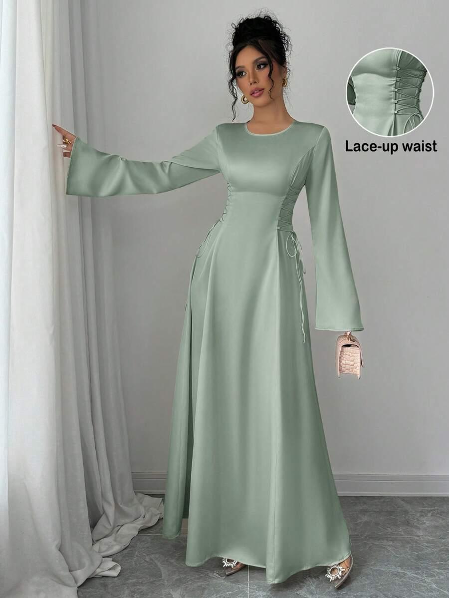 ZIELONA SUKIENKA MAXI 