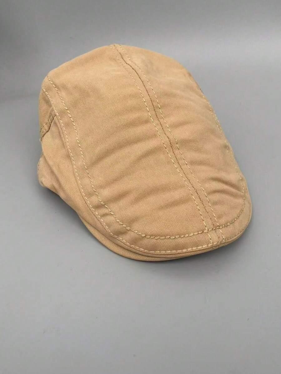 beżowy beret casual