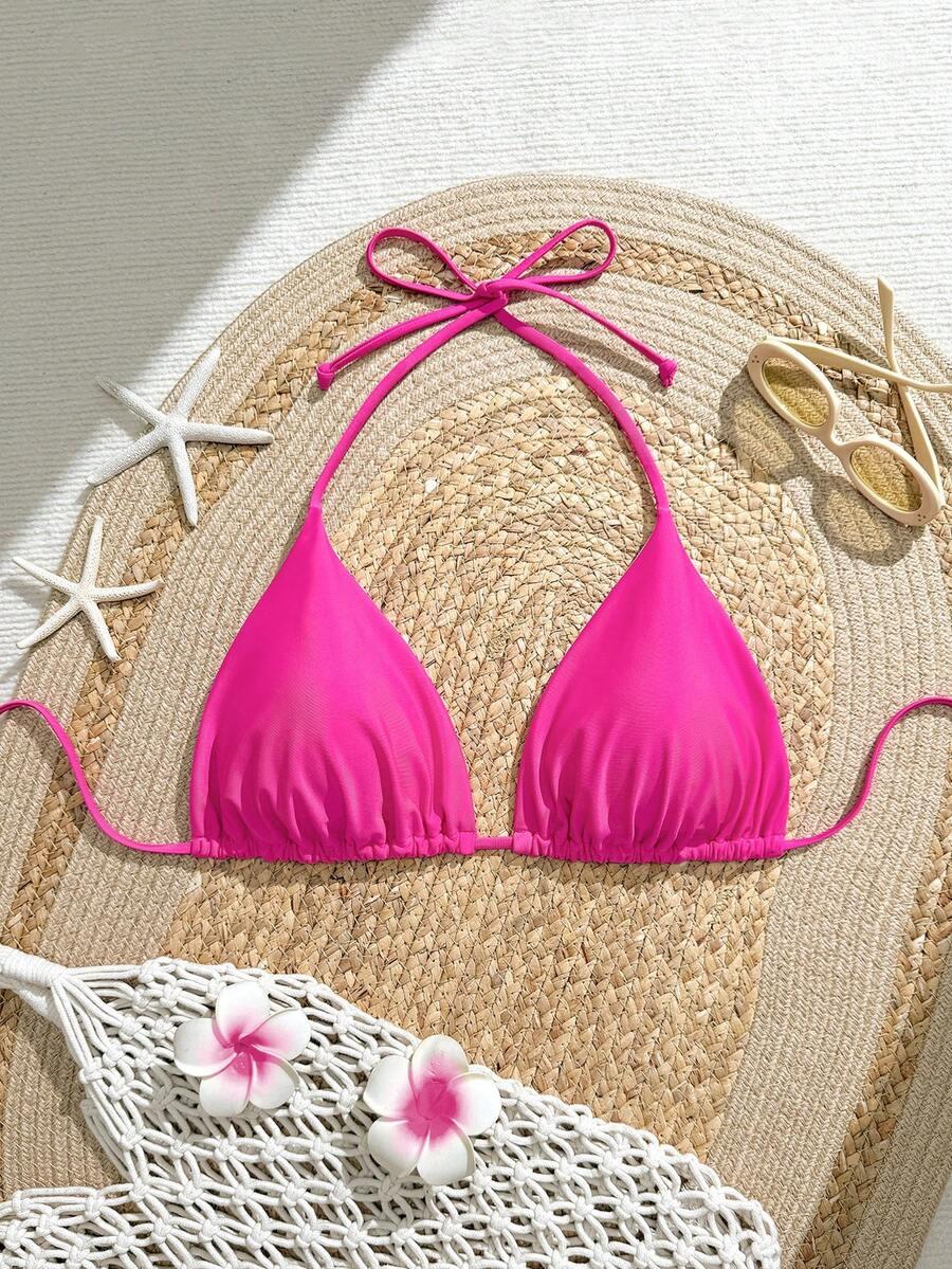 różowa góra od bikini
