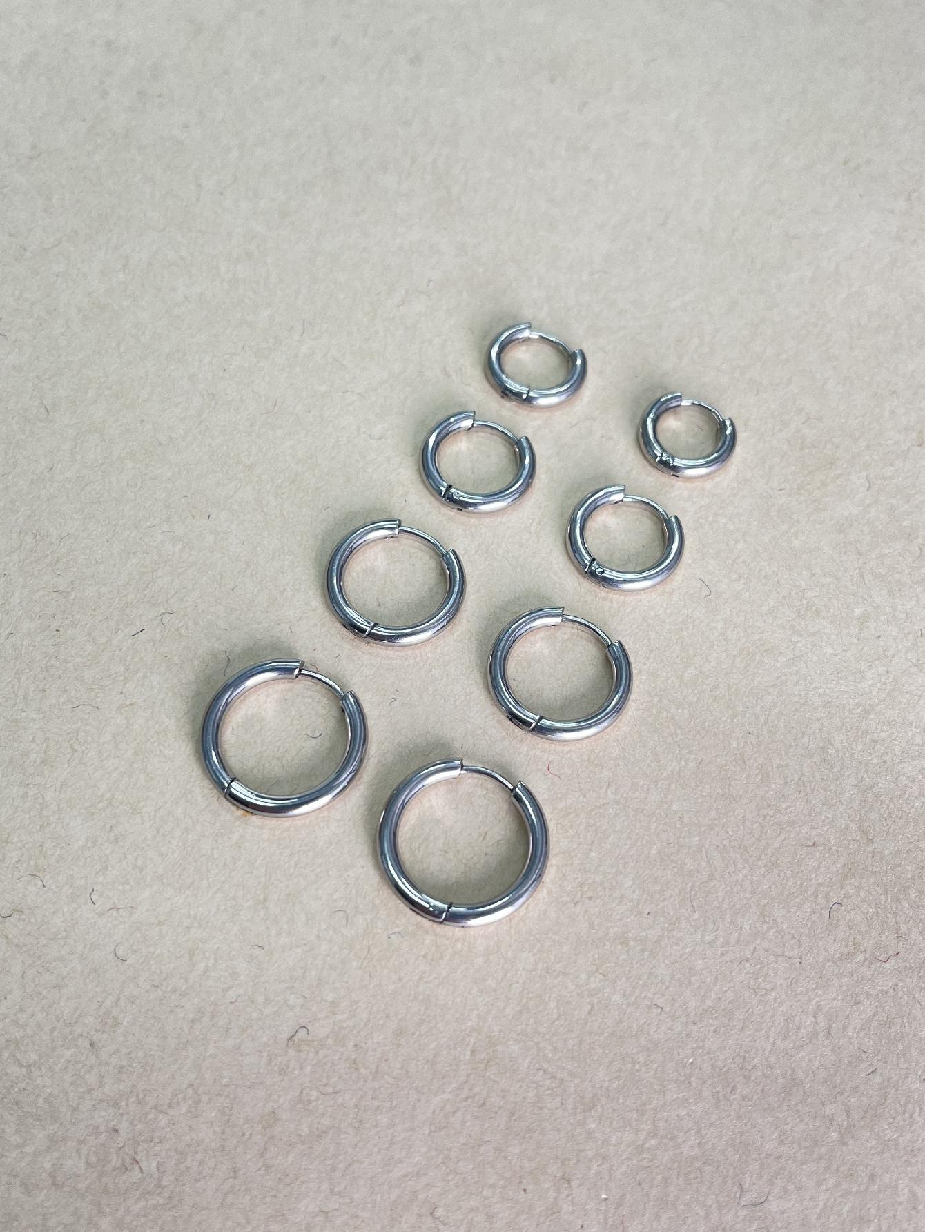 srebrne kolczyki 2-pack