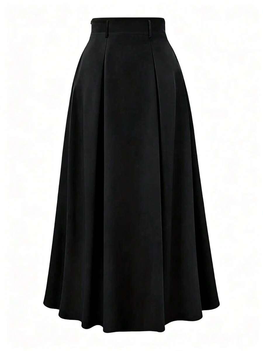 czarna spódnica maxi